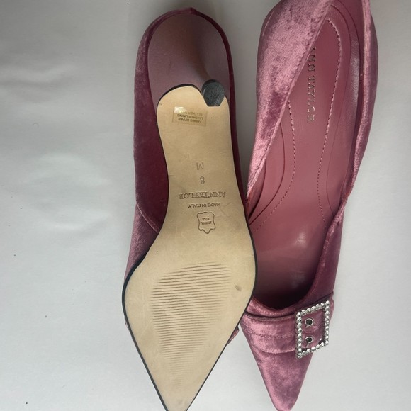 Ann Taylor light lavender Pointy Toe Suede Pumps Heels Shoes sz 8 M - Picture 6 of 8